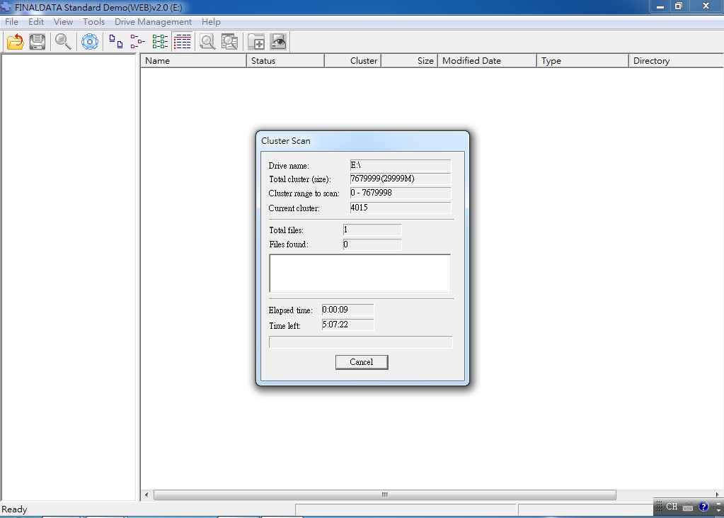 FINALDATA Scan Time FINALDATA Scan Time