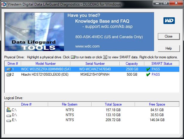 Data Lifeguard Diagnostic Tool Data Lifeguard Diagnostic Tool