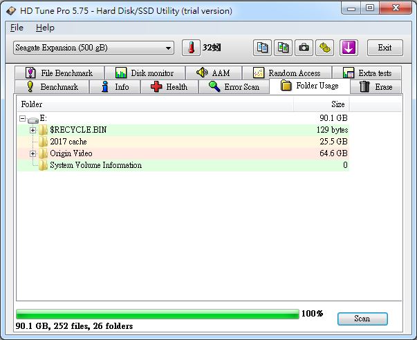 Folder Usage Folder Usage
