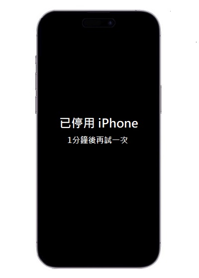 iPhone密碼錯誤、輸入錯誤次數過多，已停用iPhone