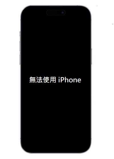 iPhone已停用、無法使用